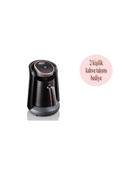 Arzum Okka Minio Türk Kahve Makinesi Bakır Renk ve 2 Kişilik Fincan Takımı