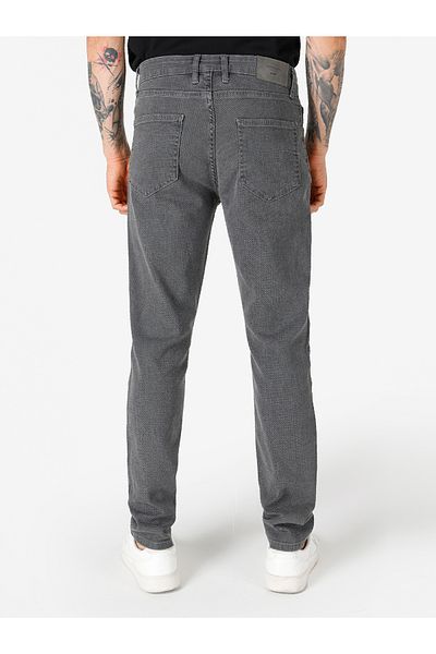 Colin's Straight Fit Mid Waist Straight Leg Men's Gray Trousers Cl 1066329