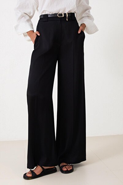 Setre Чорні штани з поясом, зручний крій