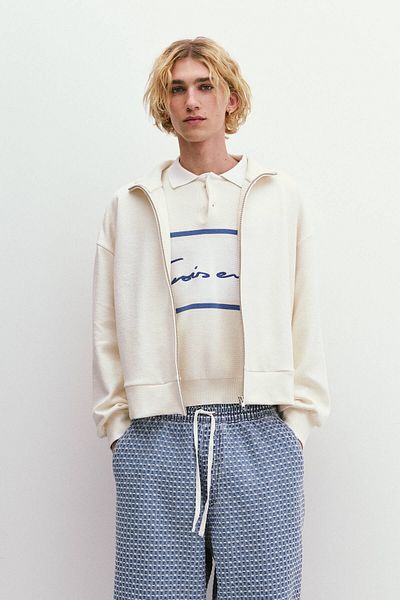 Pull & Bear Sweatshirt with zip-up collar
