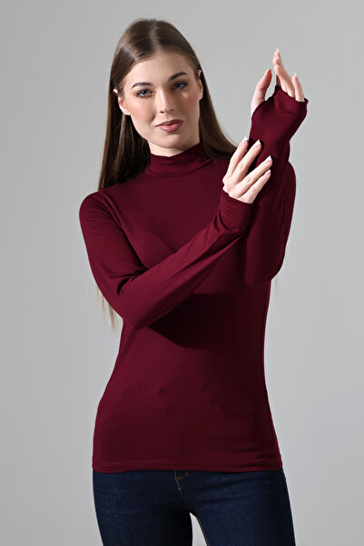 Endies بودي نسائي بتفاصيل أصابع القدم 21756 كلاريت ريد