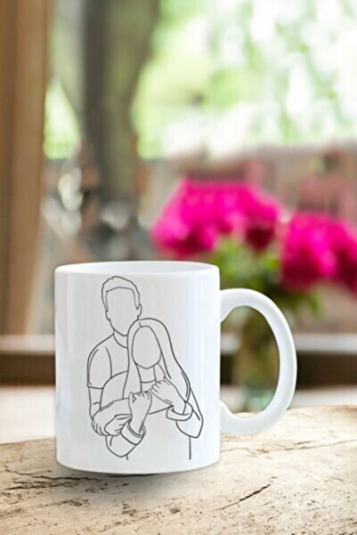 Piktorya كوب مطبوع عليه هدية عيد الحب