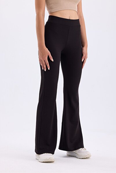 bodin Ψηλόμεσο ελαστικό κολάν με ραβδώσεις