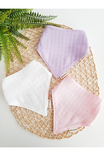 ib ilkimbebe 3-Piece 100% Organic Cotton Muslin Baby Scarf - Double Layer, Dr...