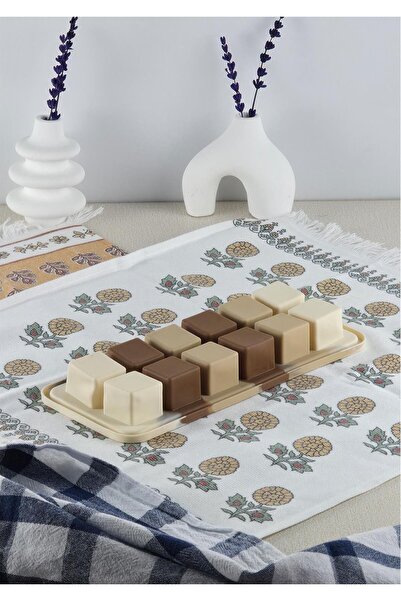 HomeTarz Silikon Kek Kurabiye Kalıbı - 12li Dubai Çikolatası Kalıbı - Isıya D...