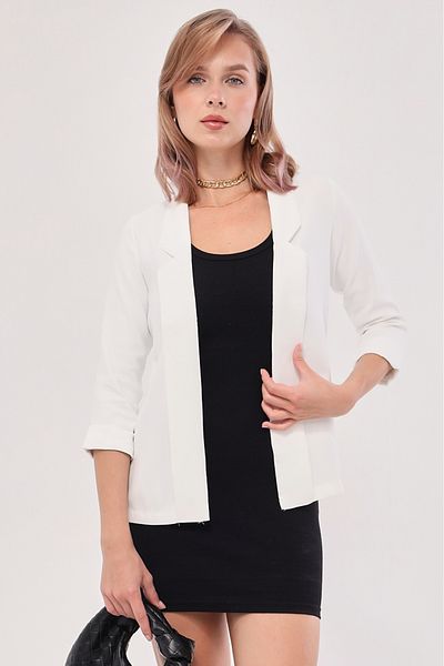 armonika Női fehér dupla ujjú dzseki ARM-18Y001173