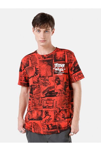 Colin's Tricou portocaliu pentru bărbați - mâneci
