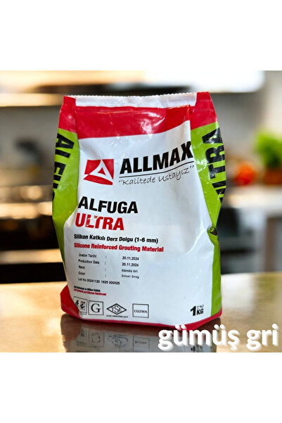 Alfuga Ultra  Gümüş Gri Derz Dolgu 1 Kg