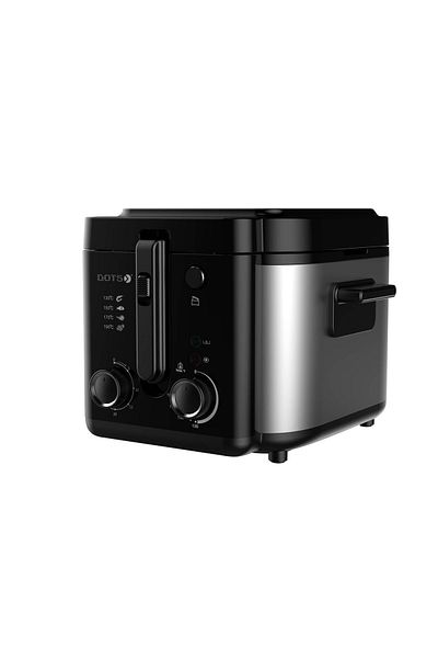 DOTS 2.5 Liter -Air Fryer - 1450-1600 Watt - Silver & Black