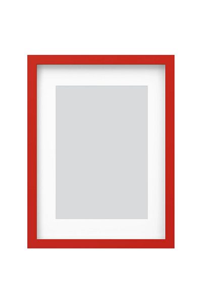 IKEA Rödalm Red 30X40 A3 Size Wooden Photo Picture Frame with Thick Edges and Paspartes