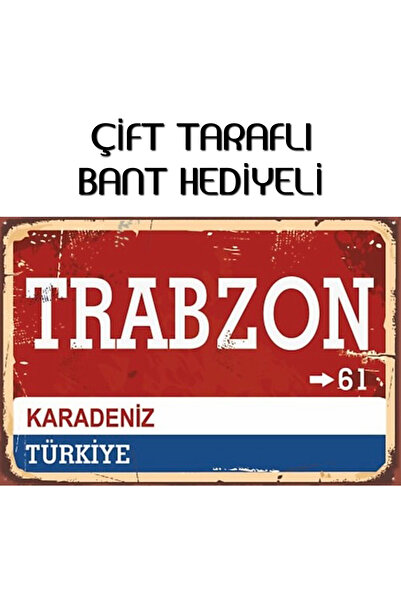 Organik Yolda Trabzonspor Görünümlü Poster, Tüm Zeminlere Yapışır, Kaliteli B...