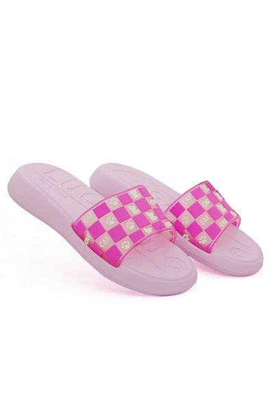 LETAO Good Luck Women's Black Comfortable Beach Pool Wet Floor Slippers