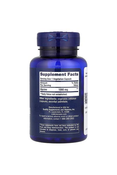 Life Extension Glyci.Ne 1000 Mg - 100 Vegetal Capsules Usa Origin from Dmmedicine