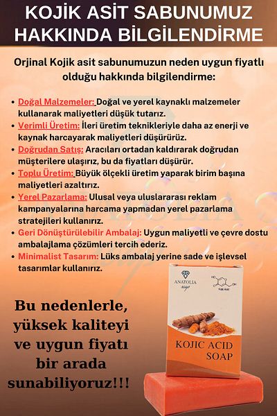 Anatolia Soap Hyaluronic Kojic Acid Turmeric Soap - Cell Renewing and Removing Collagen Effect