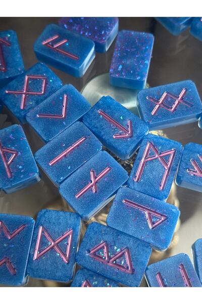 İnnerShine Runik Kehanet Taşları 24 Adet Viking Rune Seti|Kadim Semboller ile Fal, Meditasyon ve Ritüel