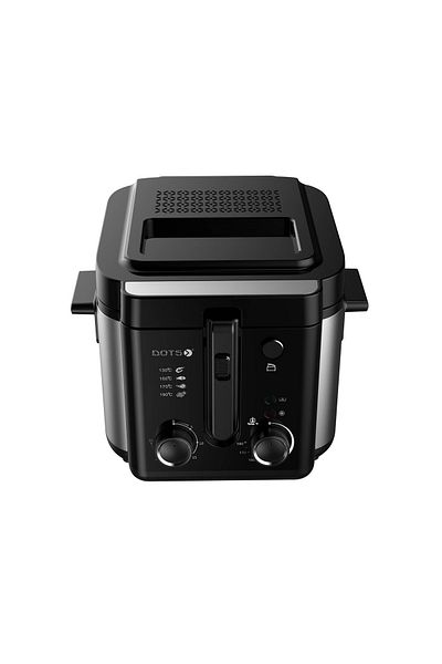 DOTS 2.5 Liter -Air Fryer - 1450-1600 Watt - Silver & Black