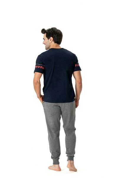 U.S. Polo Assn. US Polo Assn18790 Ανδρικό σετ πιτζάμα με κοντό μανίκι-Μπλε ναυτικό