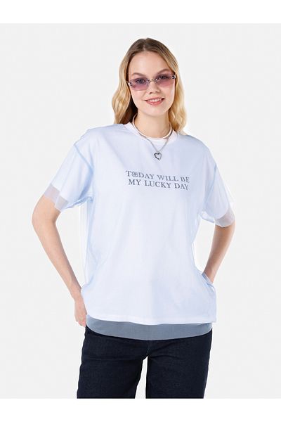 Colin's Blue Women's T-Shirt Sleeve