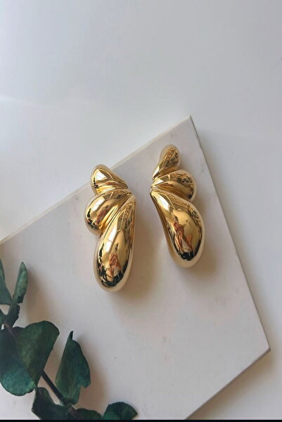 DEMOKAN Kadın Küpe Özel Seri Üç Damla Kararmaz Küpe