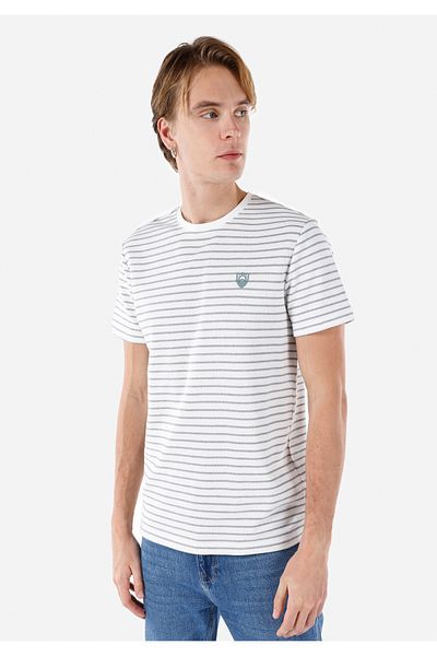 Colin's Tricou alb pentru bărbați - mâneci