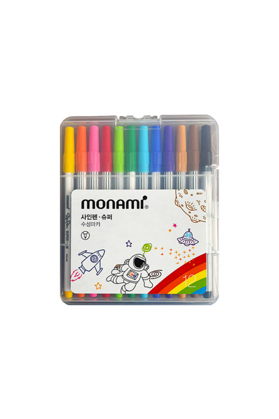 Monami Super Sing Fine Liner Keçe Uçlu Kalem Seti 12 Renk