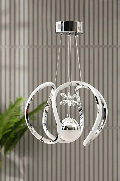 NZL Lighting Nilüfer Tek Toplu Üç Renkli Korm Luxury Sarkıt Oturma Odası Avize ve Salon Ledli Avize