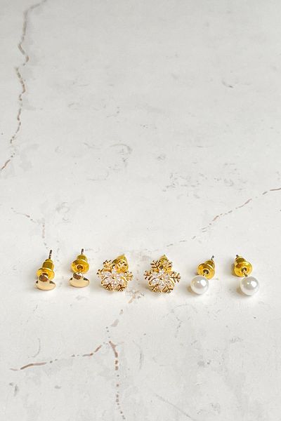 Modex Minimal Triple Earring Set