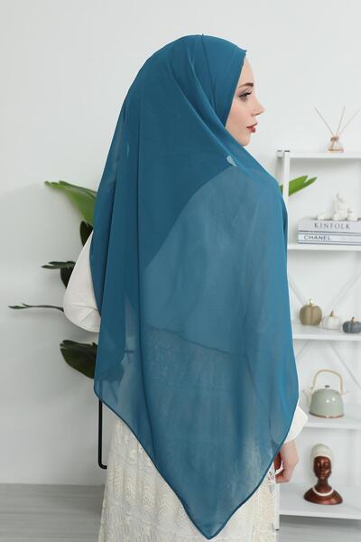 Aisha's Design Πρακτικό σάλι από σιφόν κλασικού σχεδιασμού, PS-11, βενζίνη