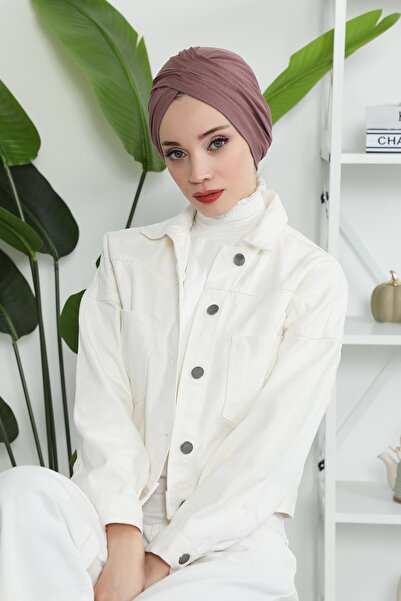 Aisha's Design Hijab Bonnet, B-9, Dusty Rose