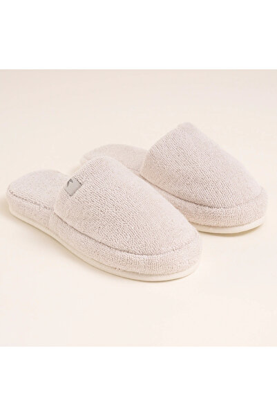 Penelope Noa Series - 100% Cotton 40-41 Stone Colored Towel Slippers