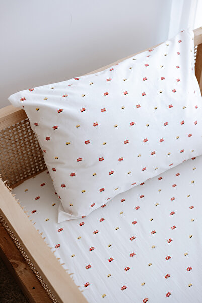 TBA COLLECTION Single Elastic Sheet Set |   Red Car