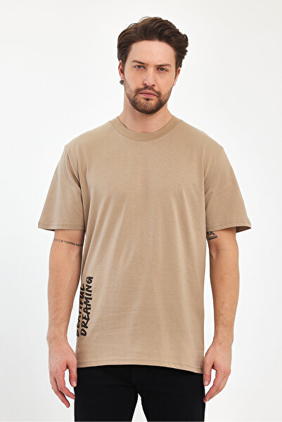 Rodi Tricou cu imprimeu Rodi pentru bărbați cu decolteu triplu - 2750