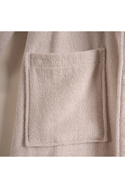 Penelope 100% Cotton Bathrobe Stone Color XL - Noa Series