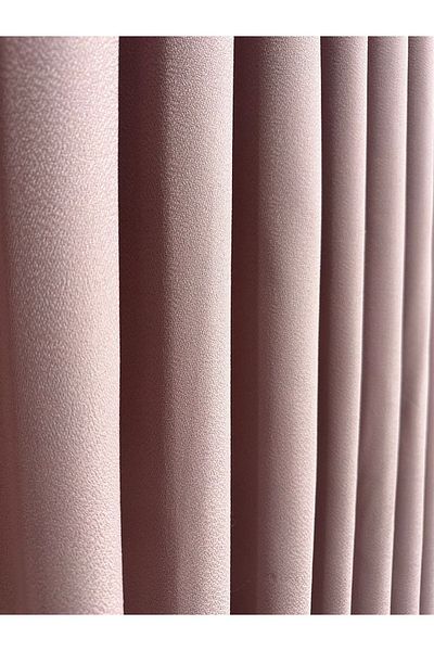 Taç Matsu Dusty Rose Cotton Background Curtain 1/3 Close Pleat