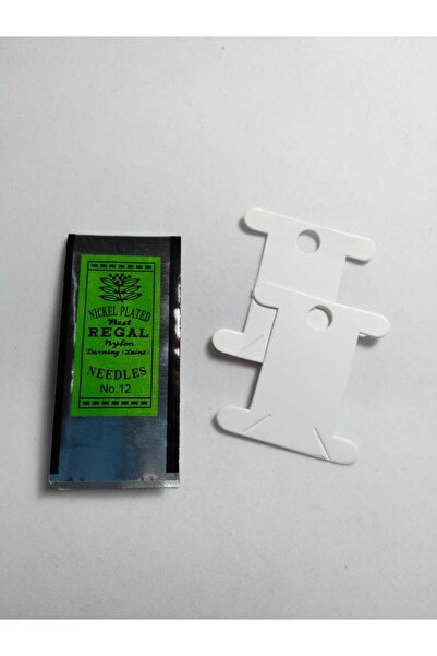 Eskişehir hobi sanat Regal 12 номер 4 см сребърни пясъчни мъниста Miyuki игла...