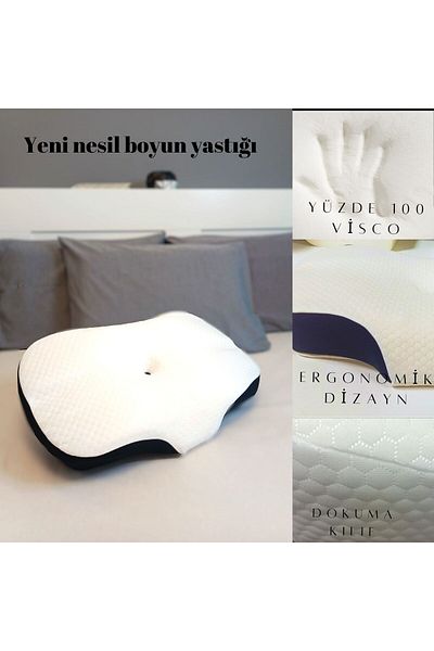 Simple. The Pillow Pernă ortopedică Visco de nouă generație - Design special pentru perna cervicală și durerile de gât