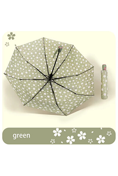 Andofis ANDOFİS Çiçek Desenli Lüx Yarı Otomatik Kadın Şemsiye 3133A