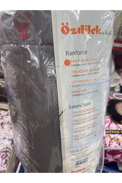 Özdilek Özdilek Ranforce Single Anthracite Quilt