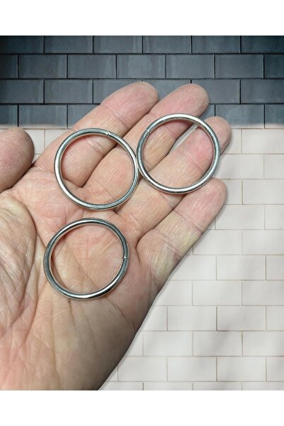 Flea Market Yuvarlak Açık Halka Demir ( Nikel Kaplamalı ) 30mm 2 Adet