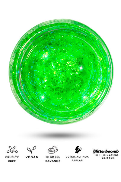 the glitter boomb - Jel Glitter - Palm (UV)