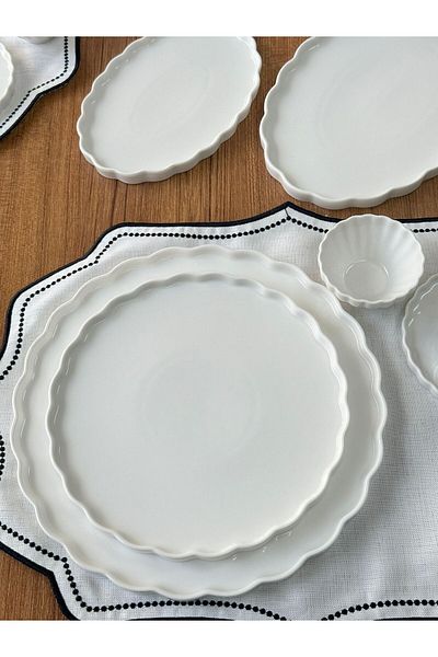 MD MİMOZA DEKOR Twist Breakfast Set for 6 People - 51 Pieces