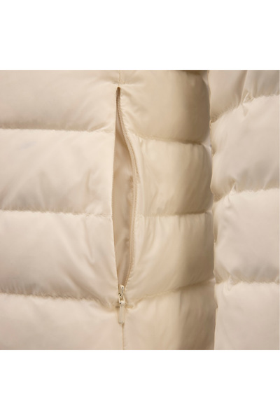 Penelope Ecru S 100% Goose Feather Coat - Lulu Collection