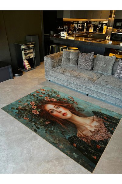 Rugs Modern Halı Колекция „Бусе“ – дамски килим с флорален десен, десенирана ...