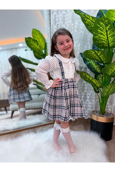 MUMİKİDS Σετ ρούχων με μοτίβο για κορίτσια Gilet