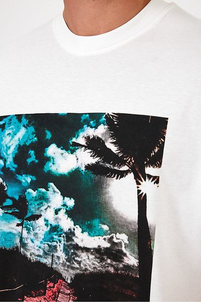 Rodi Ανδρικό μπλουζάκι με στάμπα Hawaii - Crew Neck 7021
