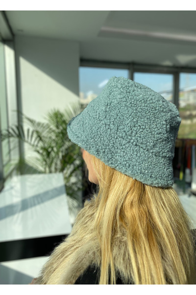 Mood Lab Kadın Kıvırcık Peluş Bucket Şapka