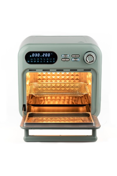 Berghoff GEM RETRO 18 Litre Mint Yeşil Rengi Airfryer + Fırın