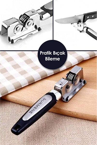AYGÖREN HOME Sürmene Paslanmaz Çelik Bıçak Bileme Aparatı Bıçak Makas Bileyici Bileme Aleti