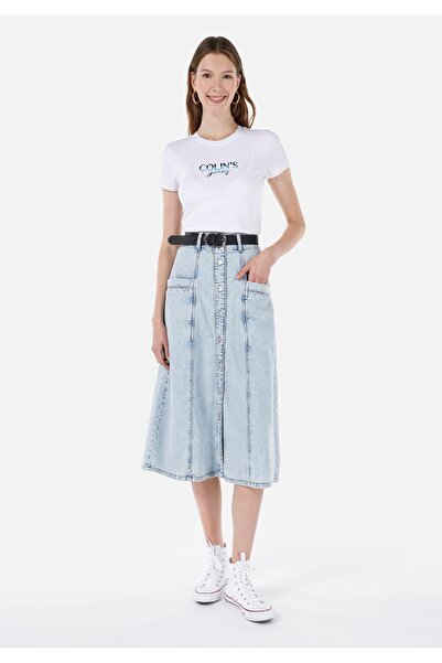 Colin's Regular Fit Kadın Mavi Etek Cl1068627