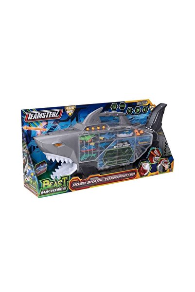 Nilly Toys 74461 Teamsterz Beast Machines Robo Shark Çantalı Transporter -Sunman